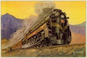 Kanadische Nationalbahn, Express-Streamlined-Lokomotive Nr. 6400, 4-8-4 von G.P. Micklewright