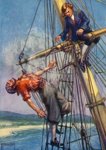 Illustration für Die Schatzinsel von Robert Louis Stevenson von G.P. Micklewright