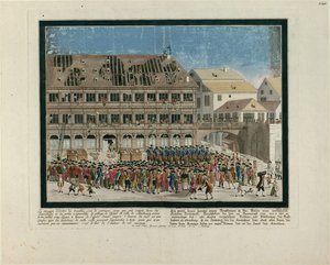 Der Sturm auf das Straßburger Rathaus am 21. Juli 1789, ca. 1790