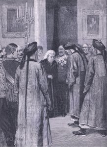 Besuch von Li Hung-Chang bei der Königin in Osborne, Illustration aus Cassells Geschichte Englands, 1900er Jahre von G. Grenville Manton