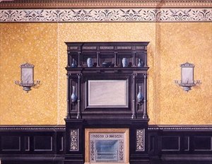 Entwurf für das vordere Wohnzimmer, No.1 Grosvenor Crescent, London, ca. 1850 von G. Hutchinson