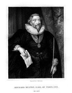 Richard Weston, 1. Earl of Portland, 1825 von G. Kellaway