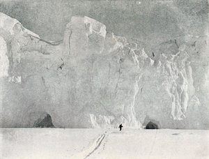 Gesicht eines Gletschers im Viktorialand, ca. 1911, 1913 von G. Murray Levick