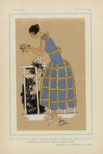 Très Parisien 1923 Nr. 11: 13.- PAPILLON. - Exquise cette robe de style...