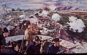 Spanisch-Amerikanischer Krieg 1898, US-Artillerie im Einsatz auf den Philippinen von G. W. Peters
