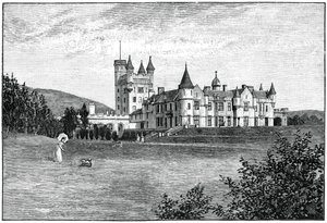 Schloss Balmoral von Nordwesten, Aberdeenshire, Schottland, 1900