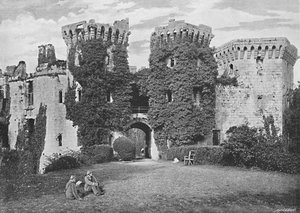 Raglan Castle: Das Tor, ca. 1896