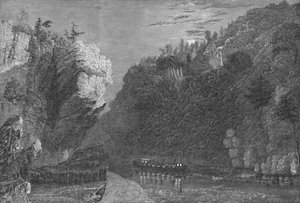 Bluff am Erie-Kanal, in der Nähe von Little Falls, 1883 von G. Wyand