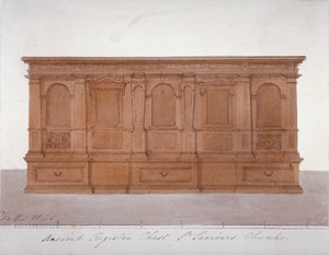 Alter Registerkasten aus der Southwark-Kathedrale, London