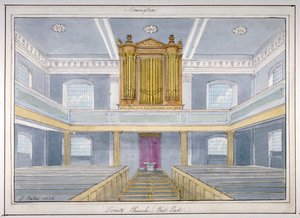 Innenraum der Heiligen Dreifaltigkeitskirche, Newington, Southwark, London, 1826 von G Yates