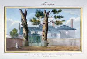 Rektorhaus in Newington Butts, Southwark, London, ca. 1825 von G Yates