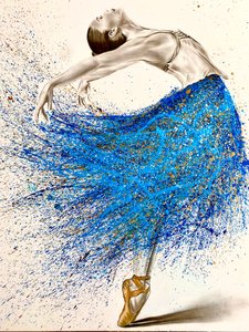Blaue Ballerina von Gabor