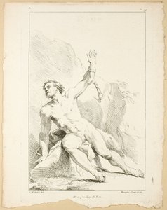 Figur, aus Premier livre de figures d’Academies gravées en Partie par les Professeurs de l’Académie Royale