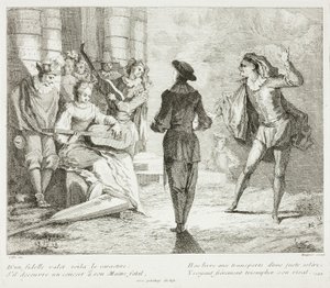Tafel aus Livre de Scenes Comiques