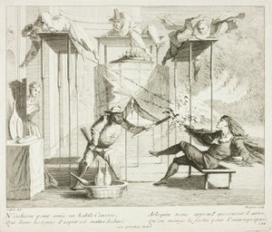 Tafel aus Livre de Scènes Comiques