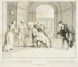 Tafel aus Livre de Scènes Comiques