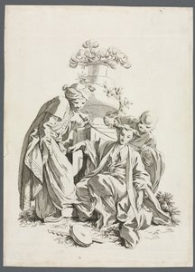 Die Sinne: Berührung nach Boucher von Gabriel Huquier