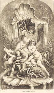 Triton und Nymphe von Gabriel Huquier after François Boucher