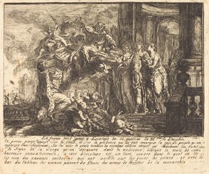 Allegorie auf die Genesung des Dauphins von Gabriel Jacques de Saint Aubin