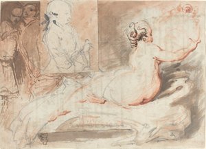 Figurenskizzen von Gabriel Jacques de Saint Aubin