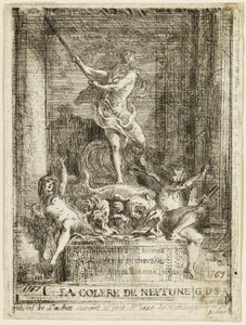Der Zorn des Neptun Brunnen von Gabriel Jacques de Saint Aubin