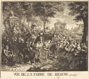 Ansicht des Jahrmarkts von Beson von Gabriel Jacques de Saint Aubin