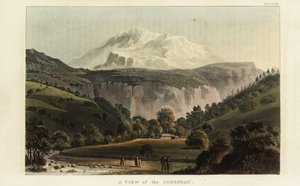 Jungfrau in den Berner Alpen, Schweiz von Gabriel Ludwig (after) Lory
