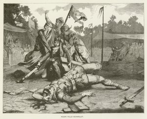 Huon tötet Scharlot von Gabriel Max