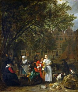Ein Kräutermarkt in Amsterdam