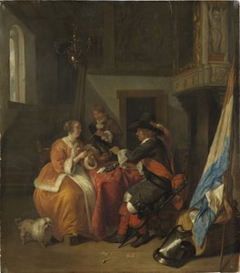 Ein Kartenspiel von Gabriel Metsu