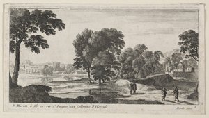 Landschaft mit Figuren von Gabriel Perelle
