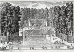 Die neuen Wasserfälle in den Gärten von St. Cloud (von Ours) - von Perelle, Ende des 17. Jahrhunderts