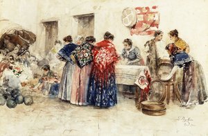Auf dem Markt, 1900