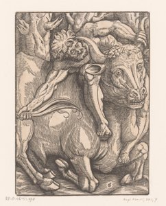 Herkules ringt mit Acheloüs (Werken von Herkules) von Gabriel Salmon