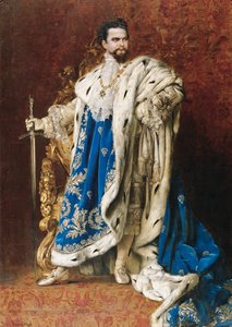 Ludwig II. als Großmeister des Ordens der Ritter von St. Georg, 1887 von Gabriel Schachinger