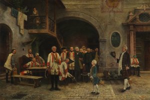 Kaiser Joseph II. als Knabe bei den Invaliden in Wien