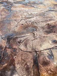 Abstrakte rissige Patina