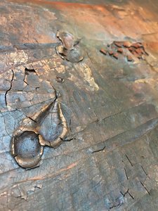 Gealterte Gold-Textur