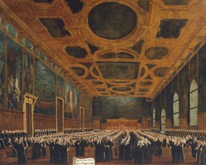 Saal des Großen Rates im Dogenpalast von Gabriele Bella