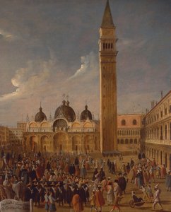 Karneval auf dem Markusplatz in Venedig (Nahaufnahme)