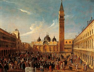 Letzter Tag des Karnevals auf dem Markusplatz, Nahaufnahme