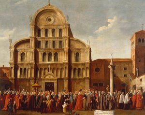 Italien, Venetien, Venedig, Doge von Venedig bei der Kirche San Zaccaria