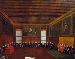 Urteil im Saal des Qarantia Criminal (Der Rat der Vierzig) von Gabriele Bella