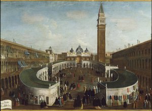 Ansicht des Festes der Sensa auf dem Markusplatz von Gabriele Bella