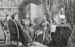 Prinz Karl Albert von Carignano (1798-1849) verspricht seine Unterstützung den liberalen Verschwörern, 6. März von Gabriele Castagnola