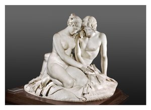 Angelica und Medoro schnitzen ihre Namen in einen Baum von Gaetano Matteo Monti