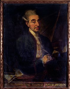Porträt von Gaetano Pugnani, italienischer Geiger von Gaetano Ottani