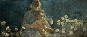 Unsere Liebe Frau der Chrysanthemen von Gaetano Previati