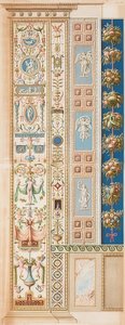 Pilaster Loggia XII (Verzierung, welche aus einem Gefäß herauswächst) von Gaetano Savorelli