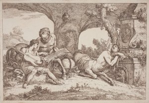 Chiron lehrt Achilles Musik